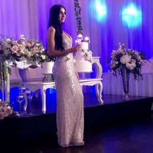 Engagement or prom dress worn once.